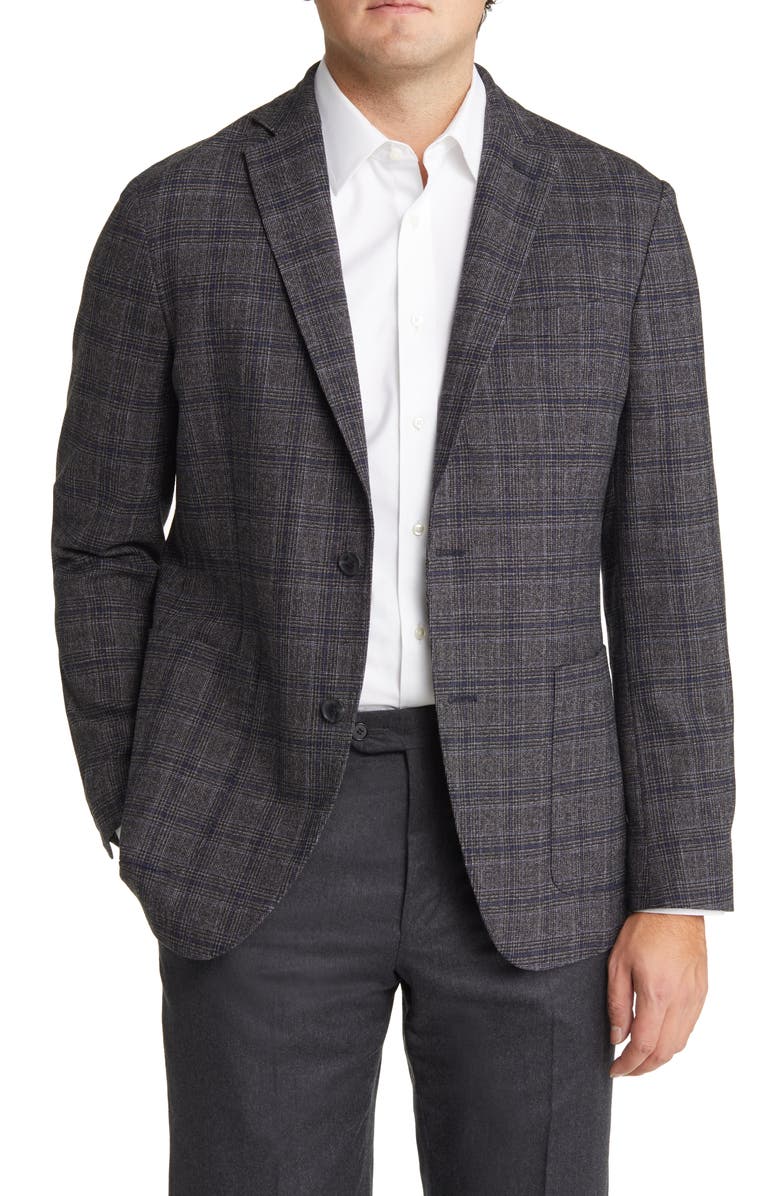 Nordstrom Plaid Wool Blend Sport Coat, Main, color,