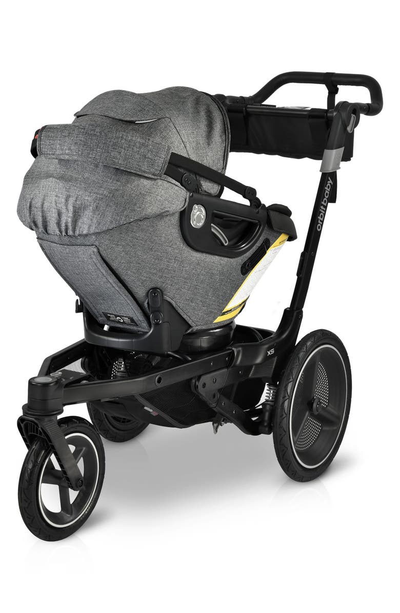 orbit baby<sup>®</sup> Jog, Lounge & Ride G5 Car Seat, Bassinet & Stroller Travel System, Alternate, color, Melange Grey/ Black