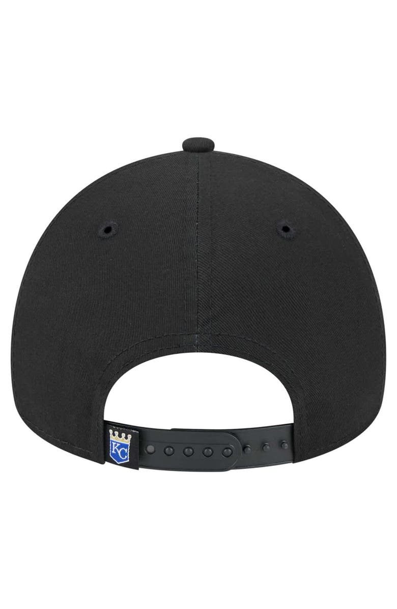 New Era Men's New Era Black Kansas City Royals 9FORTY A-Frame Adjustable Hat, Alternate, color, Black