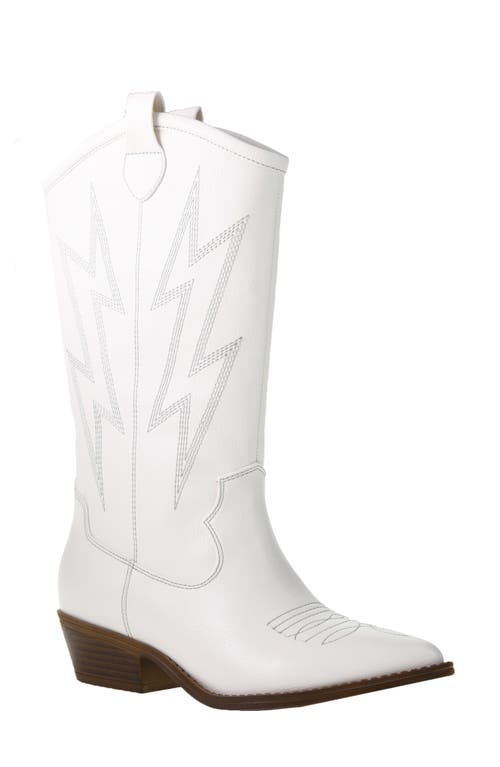 Dirty Laundry Josea Cowboy Boot In White
