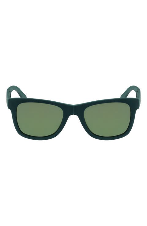 52mm Foldable Retro Frame Sunglasses
