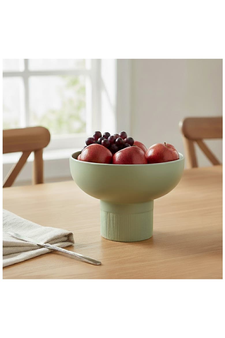 Tip Top Small Ceramic Dinnerware Bowl, Alternate, color, OLIVE