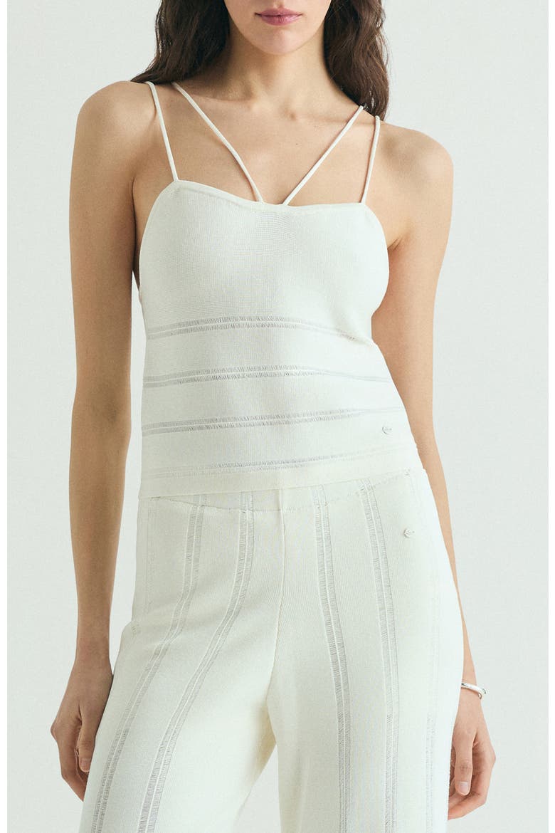 Asymmetrical Tank Top, Main, color, Ecru