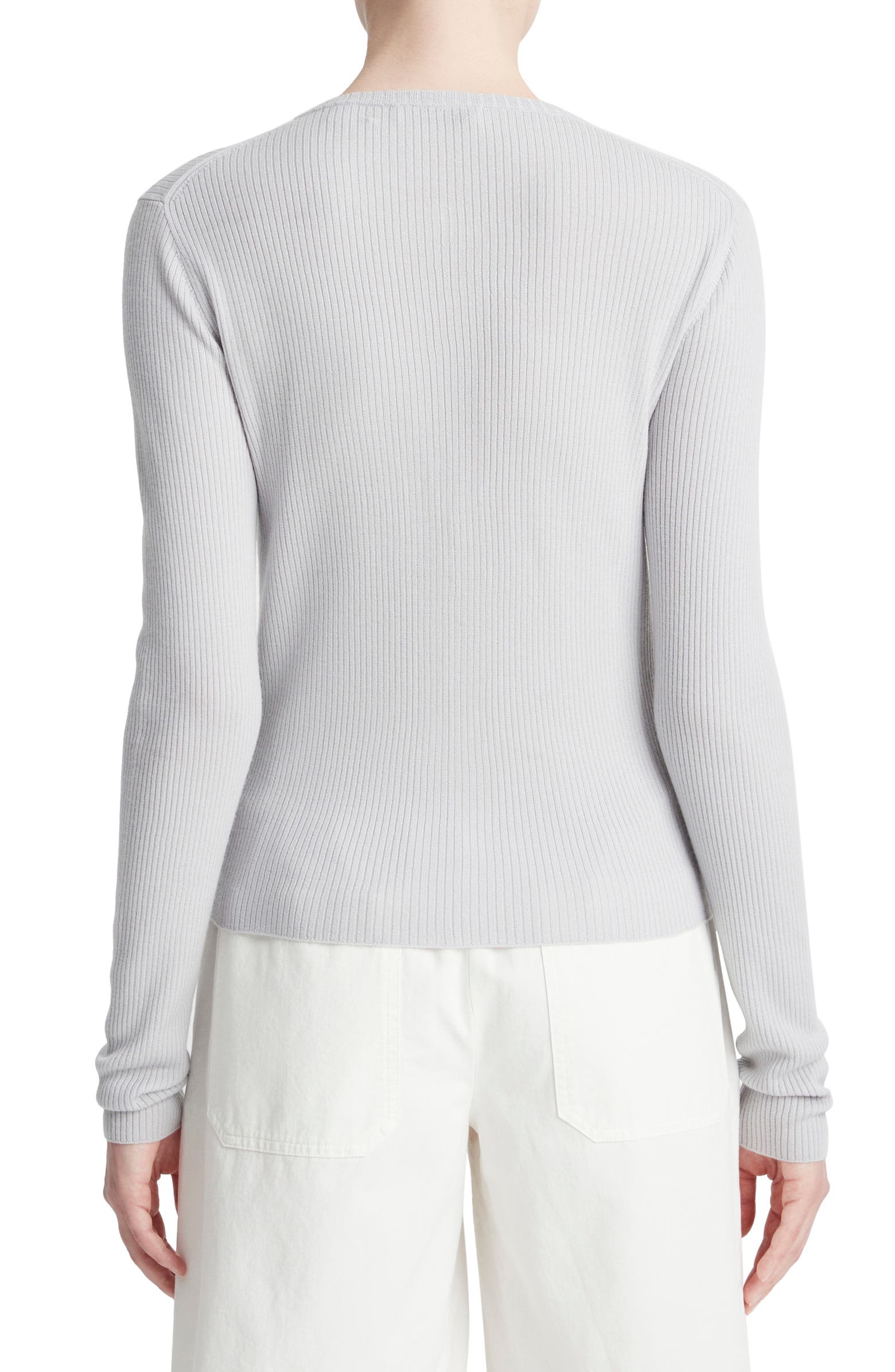 Vince Front Zip Rib Cardigan | Nordstromrack