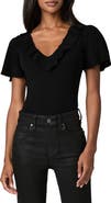 PAIGE Inaya Ruffle V-Neck Top