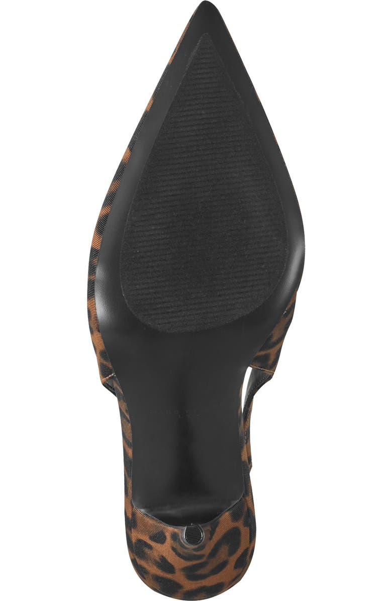 Marc Fisher LTD Leynne Slingback Pointed Toe Pump, Alternate, color, Dark Natural Leopard Print