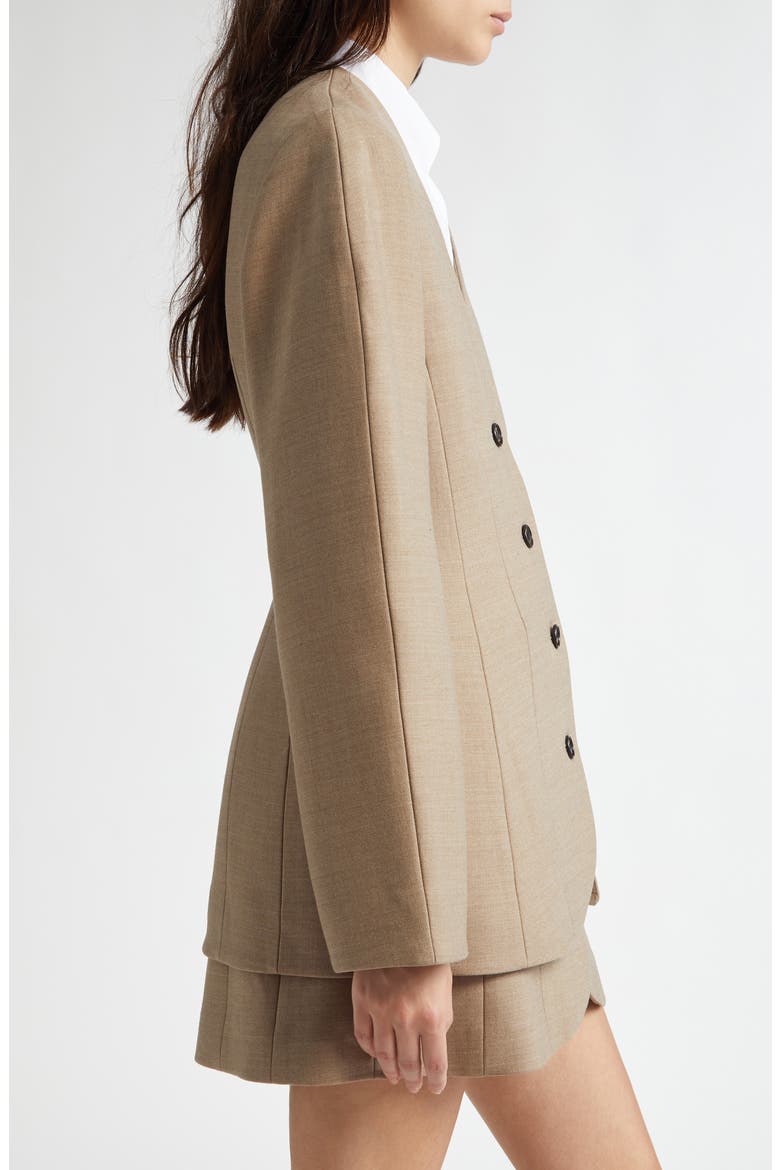Hourglass Oversize Sleeve Wool Blend Jacket, Alternate, color, BEIGE