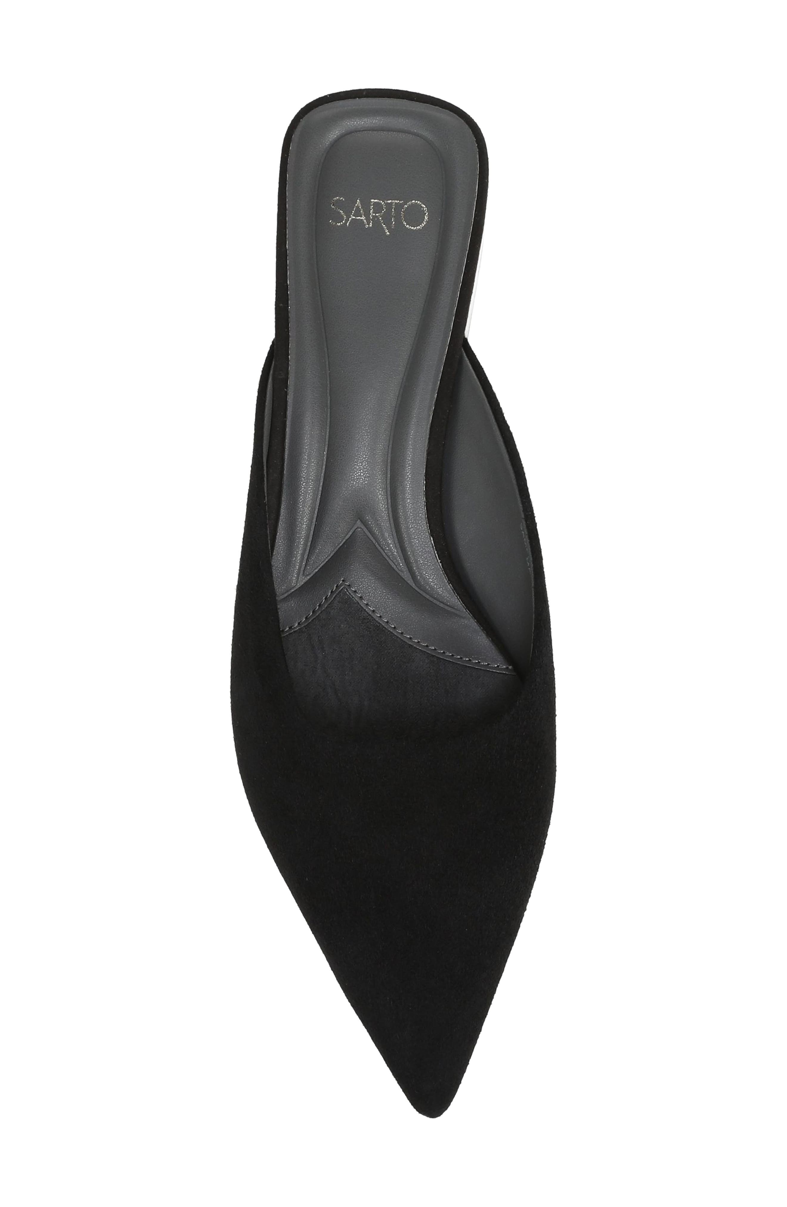 Bennet Mesh Flat Mule, Alternate, color, BLACK