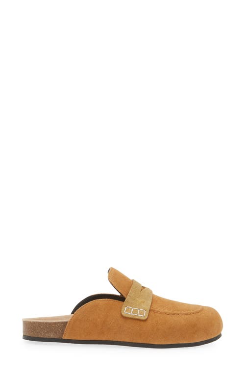 Jw Anderson Canvas Loafer Mule In Brown