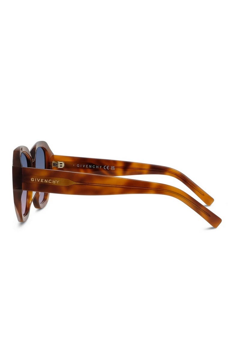 GV Day 55mm Round Sunglasses, Alternate, color, BLONDE HAVANA / GRADIENT BLUE