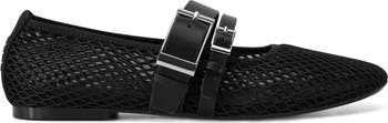 Dade Buckle Strap Mesh Ballet Flat