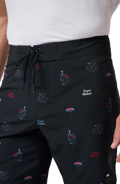 Travismathew Red White & Booyah Board Shorts