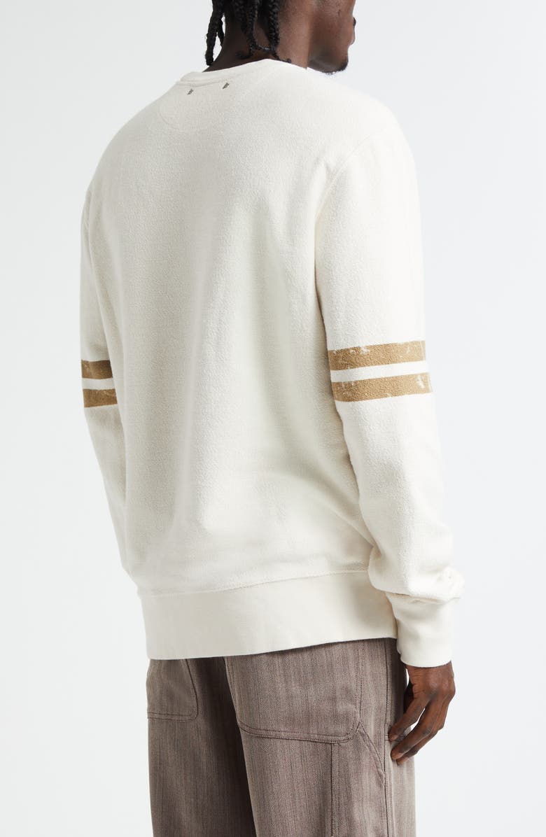 Golden Goose Journey Logo Graphic Crewneck Sweatshirt, Alternate, color, Artic Wolf