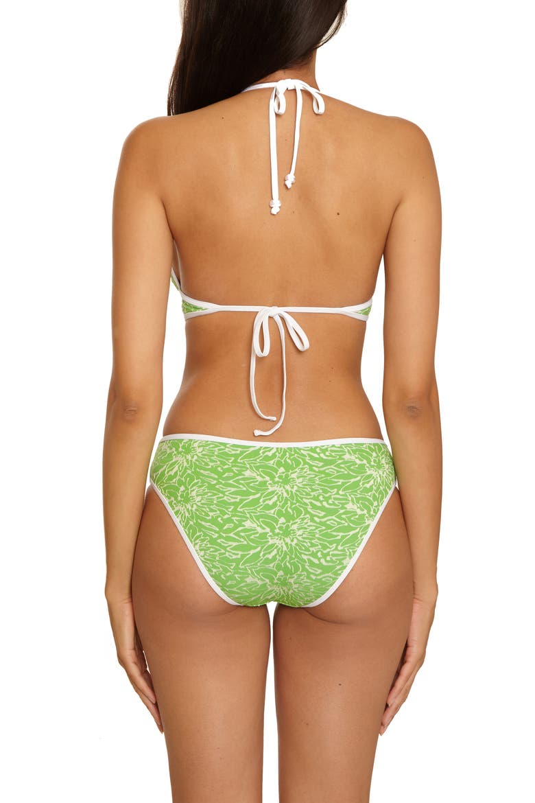 Water Lily Hipster Bikini Bottoms, Alternate, color, GREEN APPLE