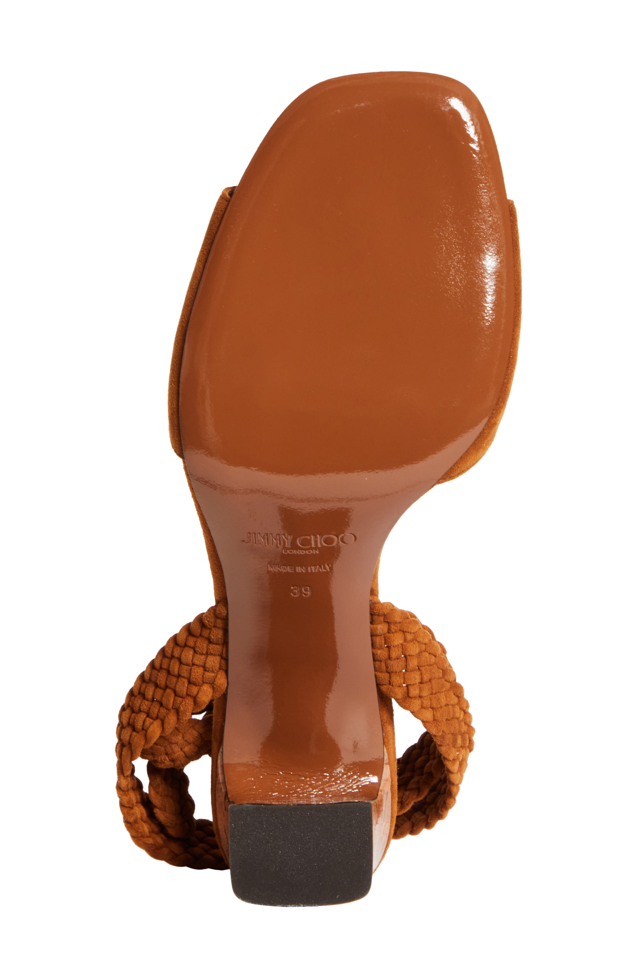 Jimmy Choo Rori Block Heel Sandal, Alternate, color, Tan/ Toasty