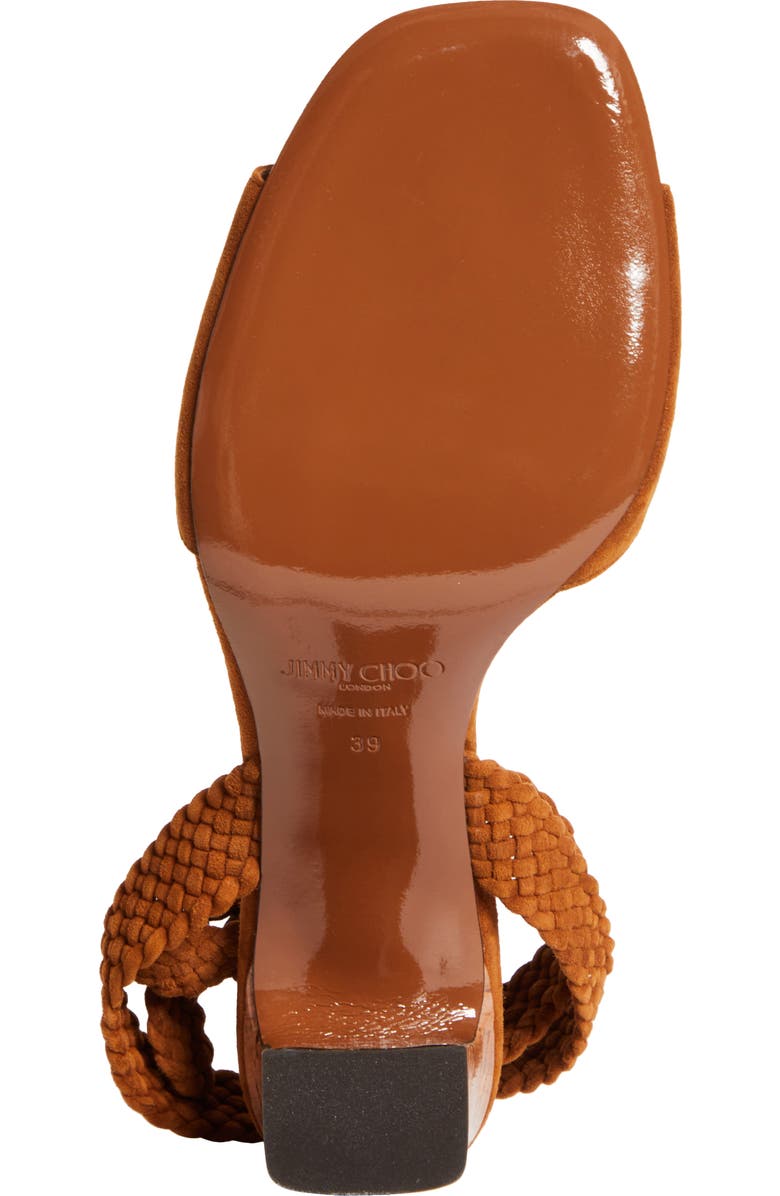 Jimmy Choo Rori Block Heel Sandal, Alternate, color, Tan/ Toasty