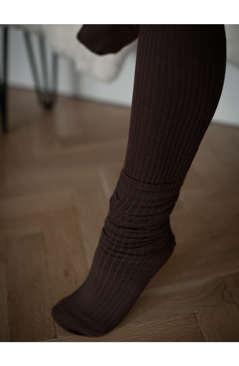 The Simple Folk The Ribbed Sock, Main, color, Bronze