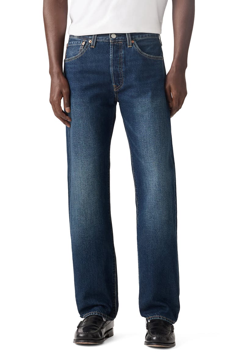 501® Original Straight Leg Jeans, Main, color, CAMP HANGOUTS LTWT