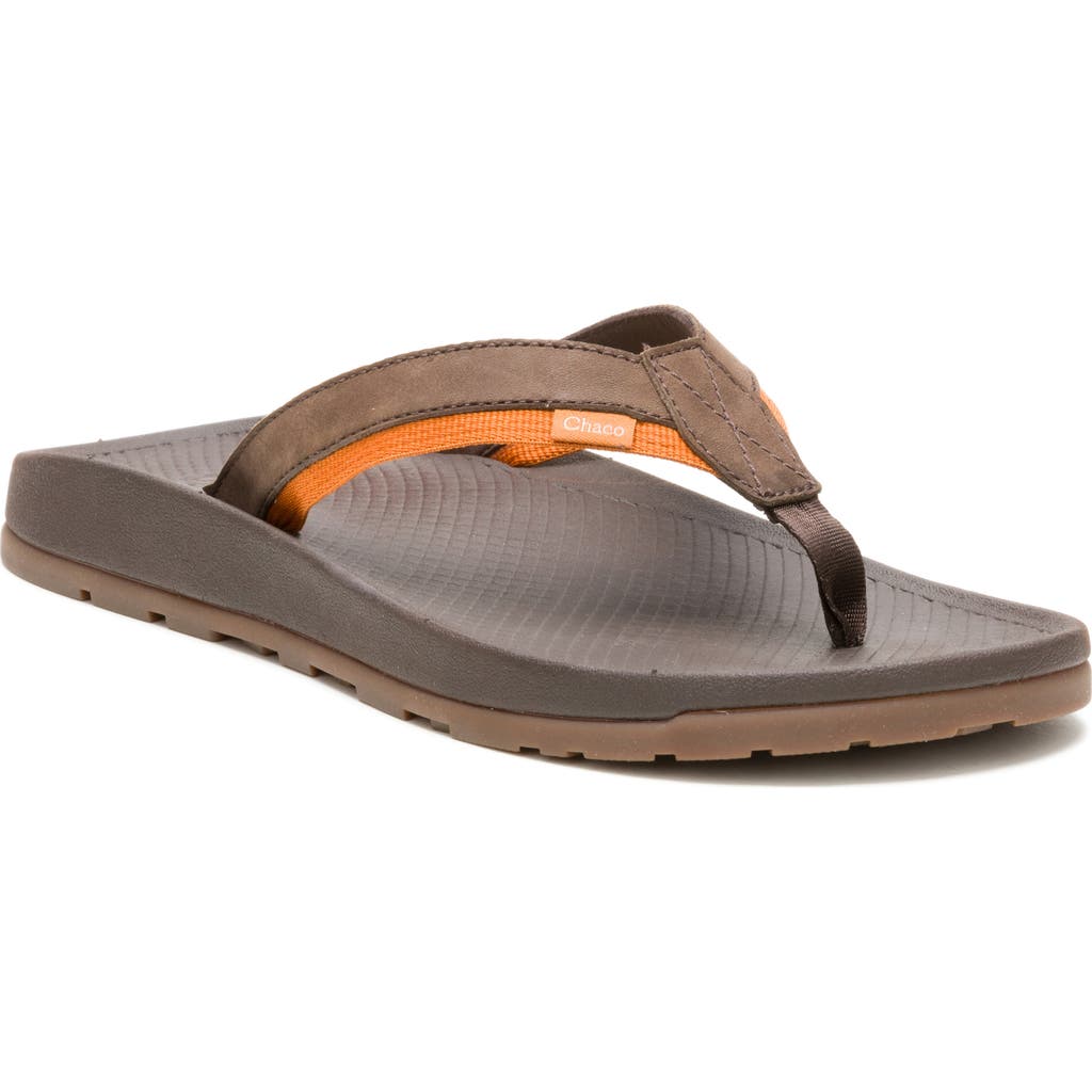 Chaco Lowdown Leather Flip Flop In Multi