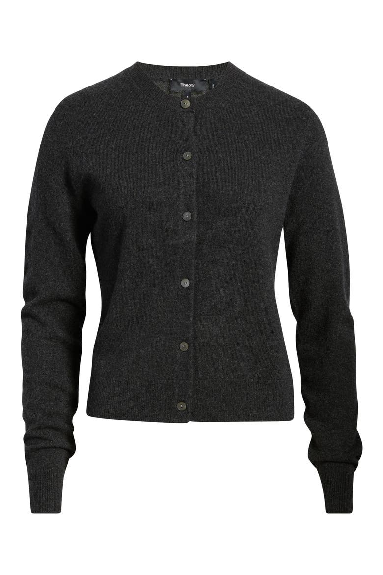 Cashmere Cardigan, Alternate, color, DARK CHARCOAL