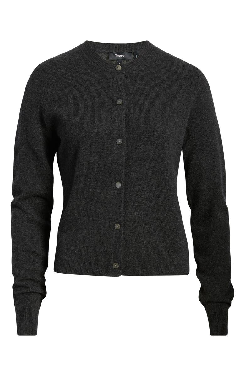 Theory Cashmere Cardigan, Alternate, color, Dark Charcoal