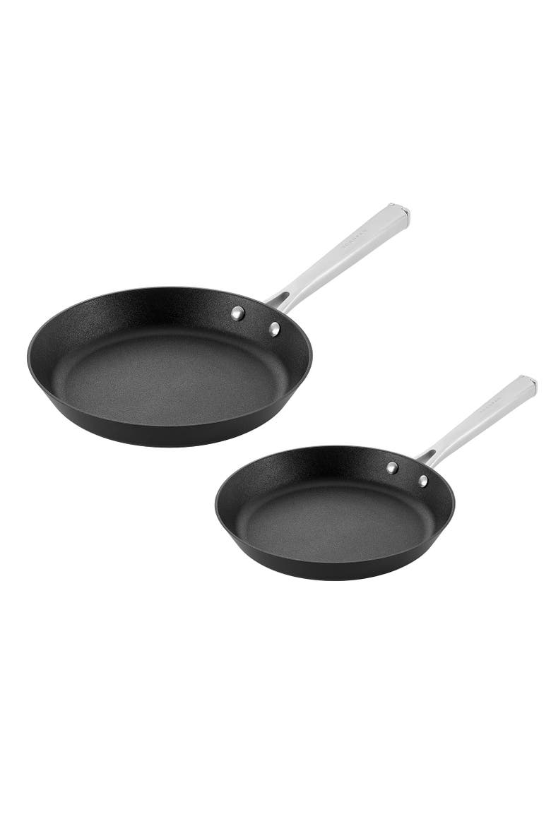 70th Anniversary 2 Piece Skillet Set, 8-Inch and 10.25-Inch, Alternate, color, Black