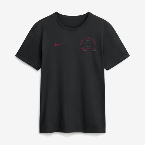 Men's Nike Black Boston Red Sox Split Logo T-Shirt