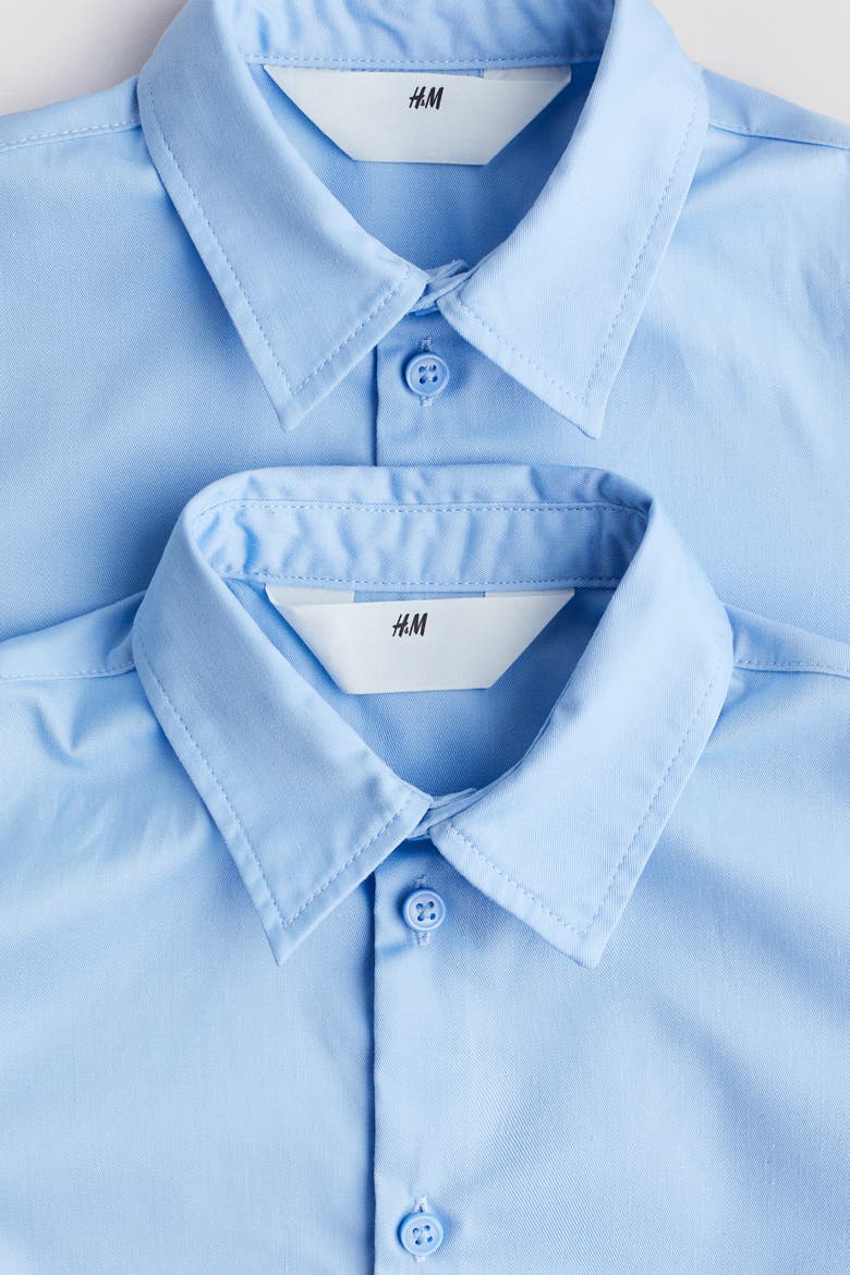 2-pack Easy-iron School Shirts, Alternate, color, Blue