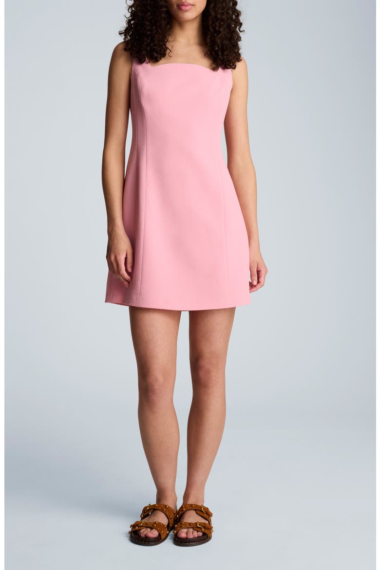 Sculpted Sleeveless Minidress, Main, color, PINK BLISS