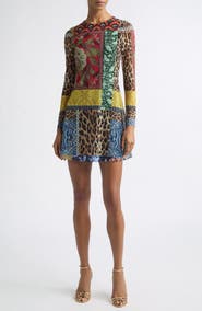 ALICE + OLIVIA Delora Long Sleeve Minidress