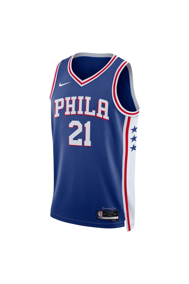 Unisex Nike Joel Embiid Royal Philadelphia 76ers Swingman Jersey - Icon Edition, Alternate, color, Royal