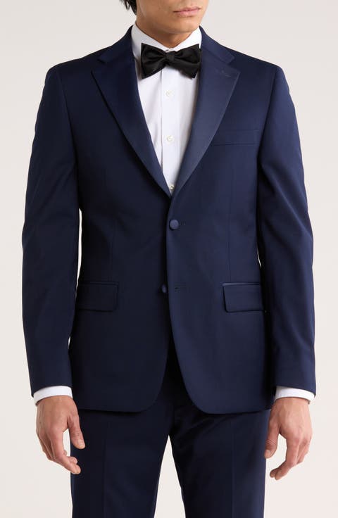 Notched Lapel Tuxedo Jacket (Regular, Short & Long)