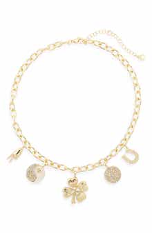 BaubleBar Luck Motif Charm Necklace