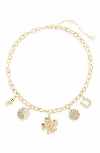 BaubleBar Luck Motif Charm Necklace