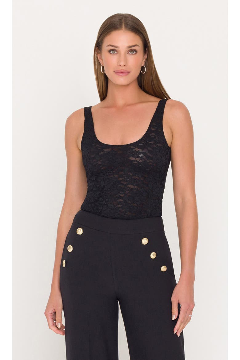 Juliett Lace Tank, Main, color, Black