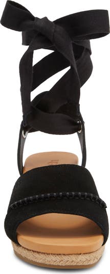新作 UGG アグ Taia Ankle Tie Wedge Sandal 厚底 サンダル UGG® Taia Ankle Tie Wedge Sandal (Women) | Nordstromrack