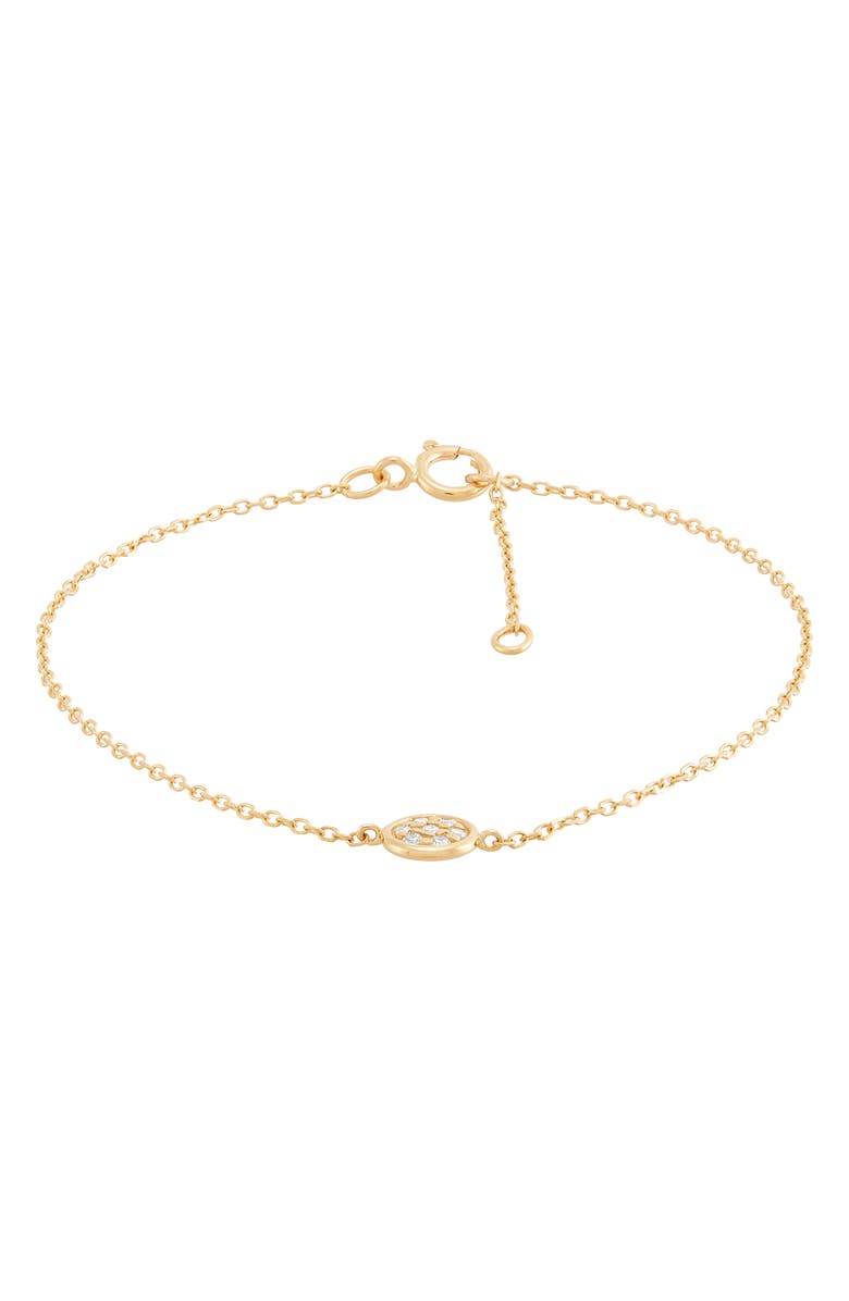 Frankie & Zoe Pavé Diamond Circle Bracelet, Alternate, color,