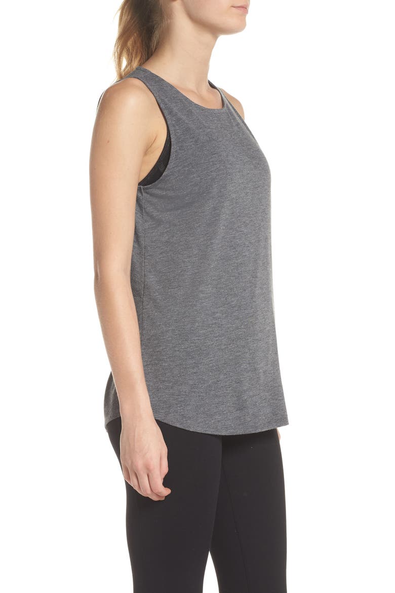 Twist Back Tank Top, Alternate, color, GREY DARK HEATHER