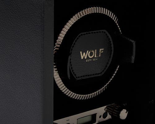 Wolf British Racing Single Watch Winder In Black