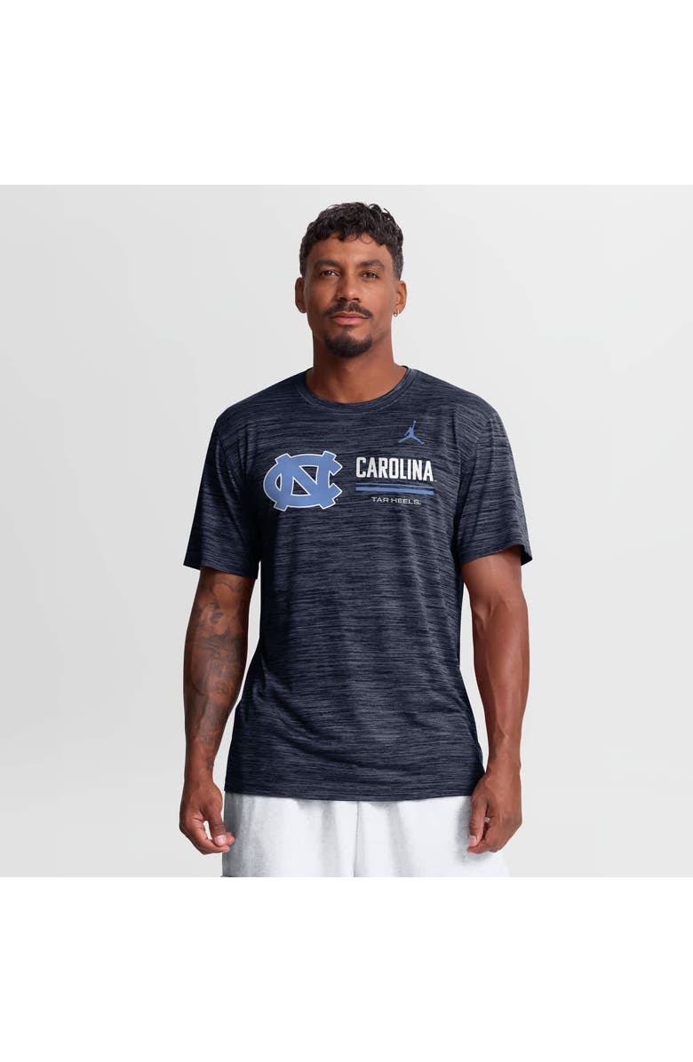 Jordan Brand Men's Jordan Brand Navy North Carolina Tar Heels Sideline Velocity Dri-FIT T-Shirt, Main, color, Navy