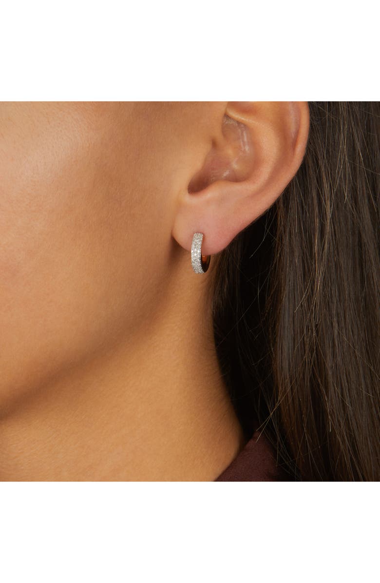 Monica Vinader Fiji Mini Diamond Hoop Earrings, Alternate, color,