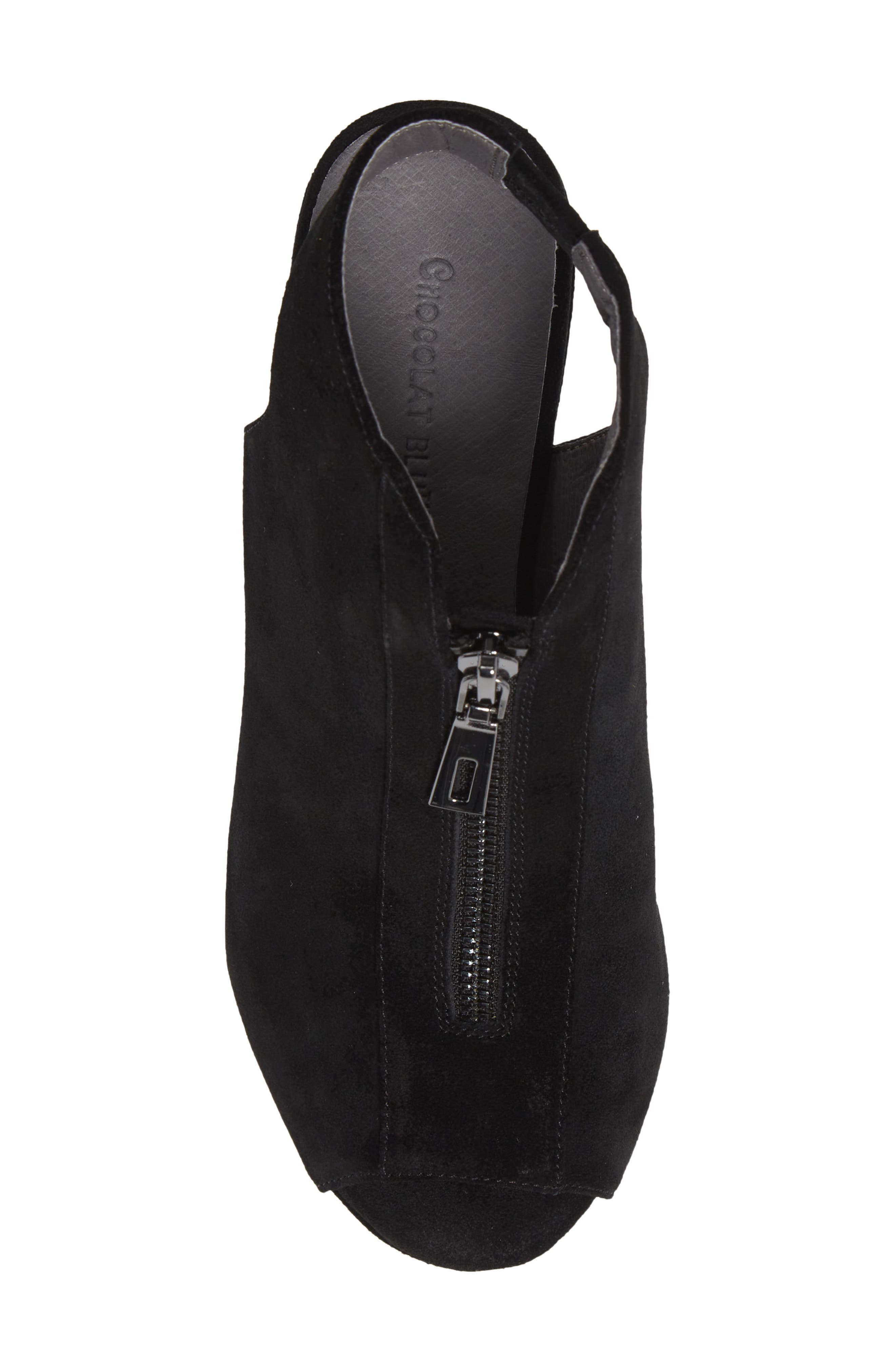 Chocolat Blu Front Zip Platform Wedge, Alternate, color, 