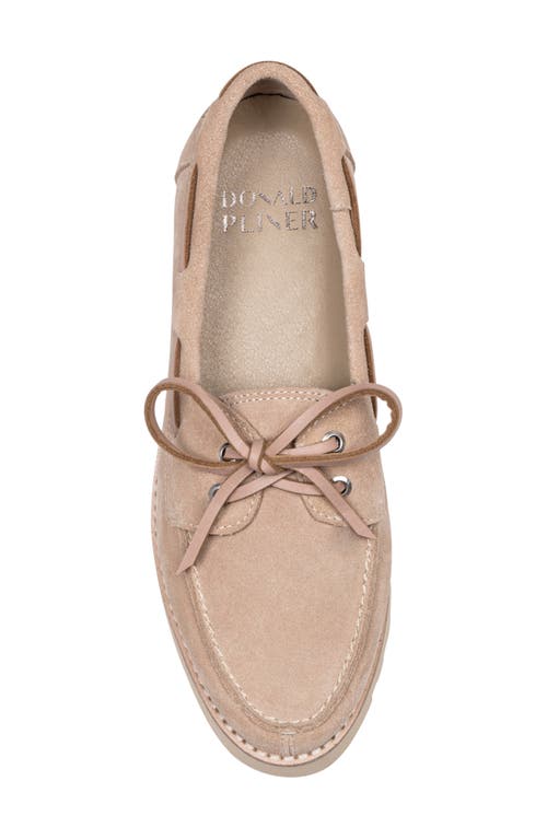Donald Pliner Lug Sole Boat Shoe In Rosette