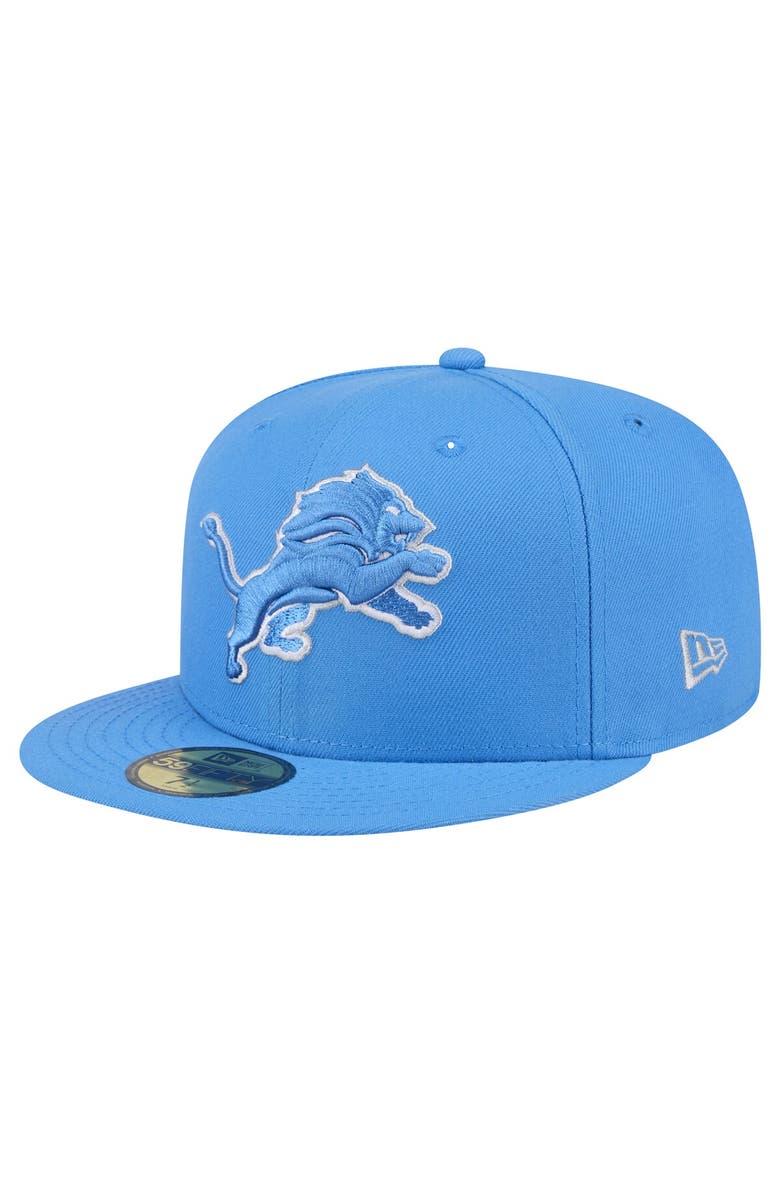 New Era Men's New Era Blue Detroit Lions Omaha 59FIFTY Fitted Hat, Main, color, Blue