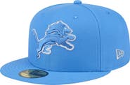 New Era Men's New Era Blue Detroit Lions Omaha 59FIFTY Fitted Hat