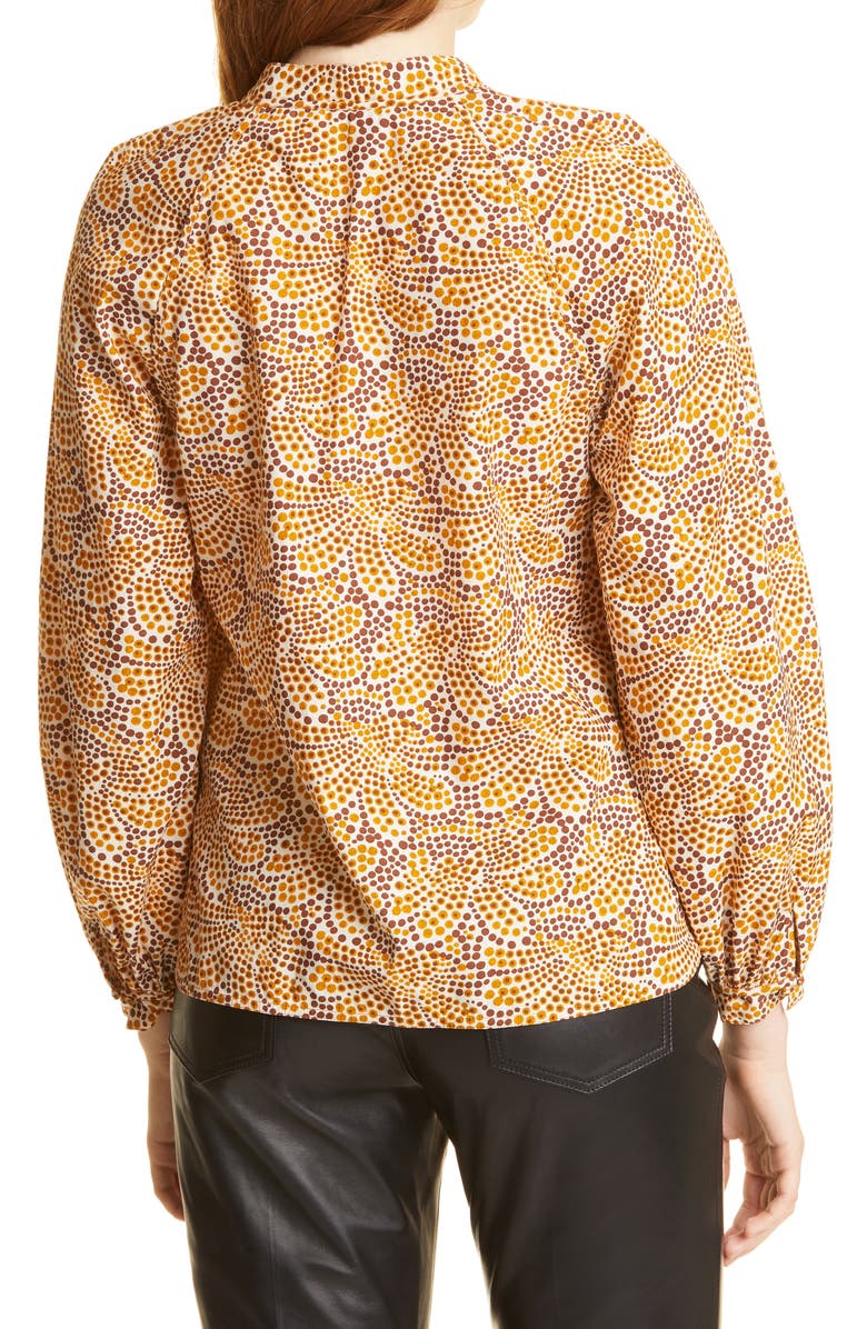 Rebecca Taylor Abstract Floral Blouse, Alternate, color,