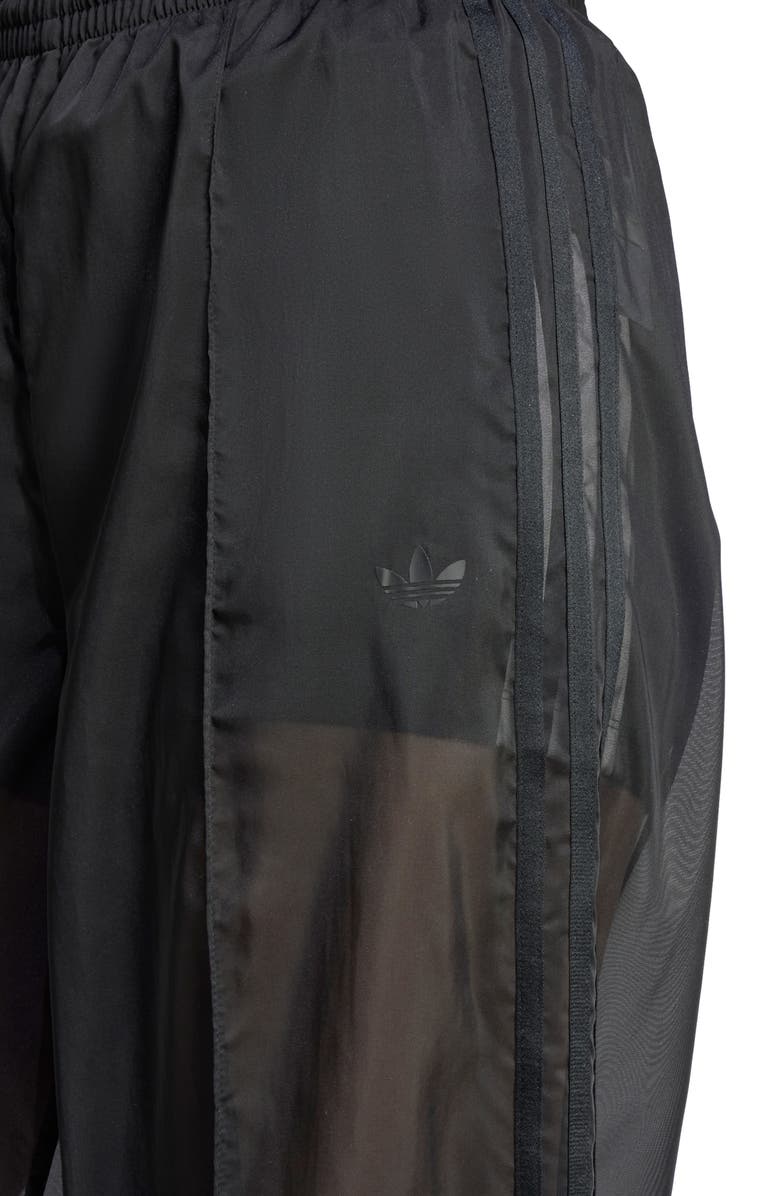 adidas Originals 3-Stripes Sheer Wide Leg Track Pants, Alternate, color,