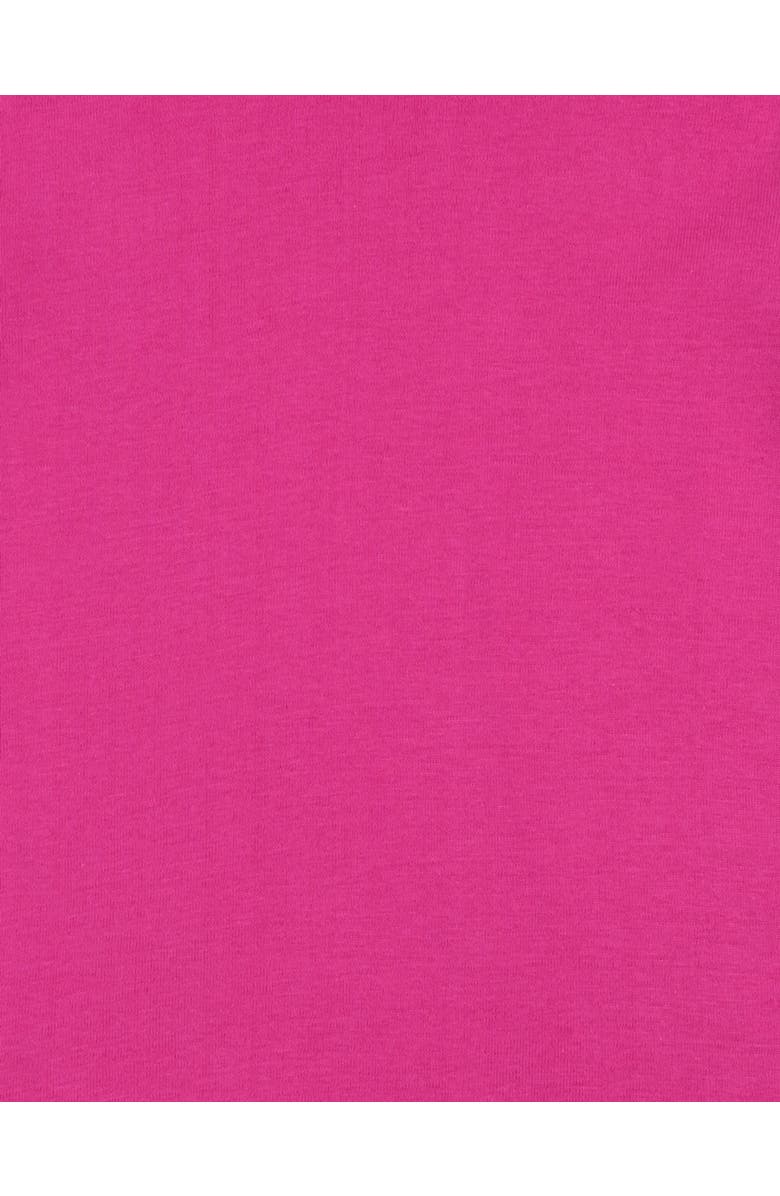 Leveret Kids Long Sleeve T-Shirt, 100% Cotton, Solid Colors, Alternate, color, Hot Pink