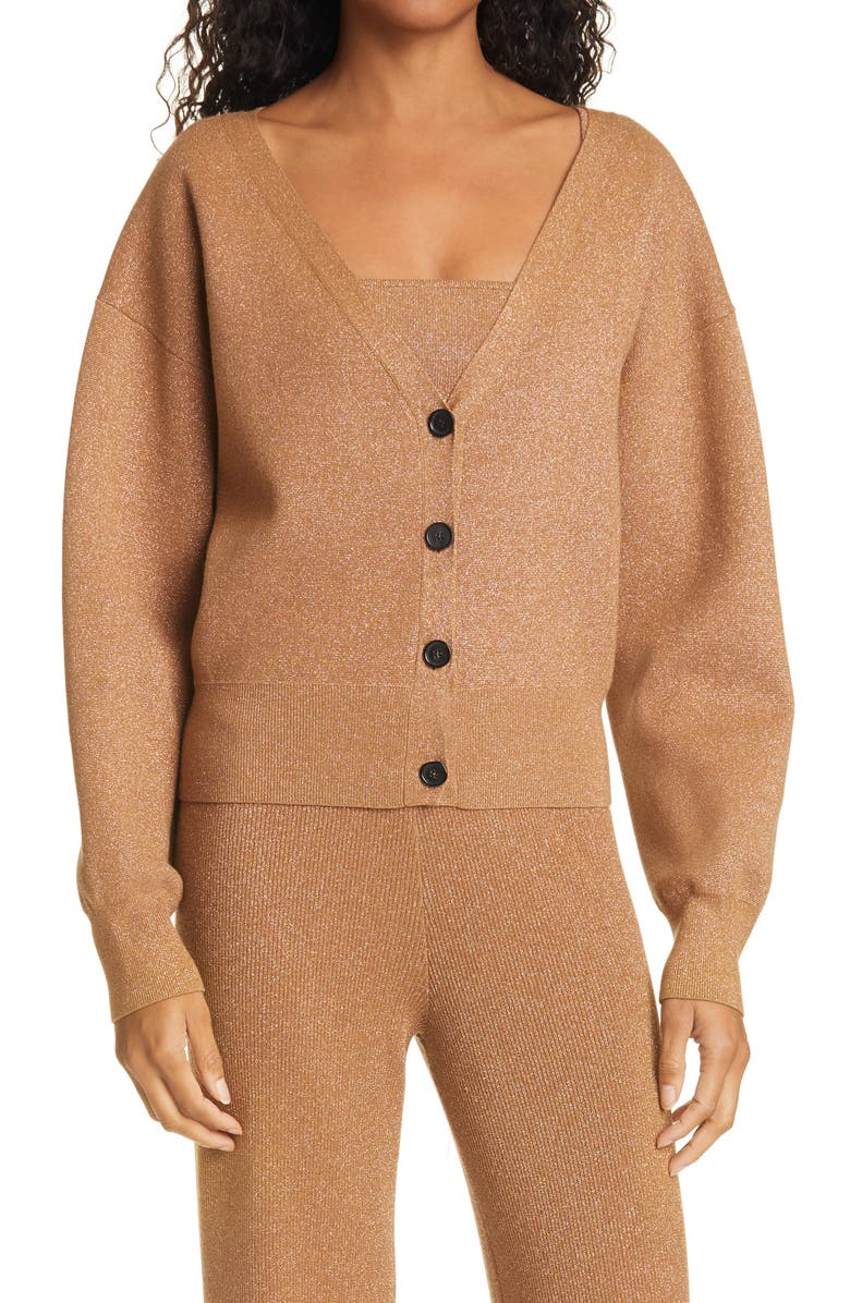A.L.C. Peters II Metallic Cardigan, Main, color,