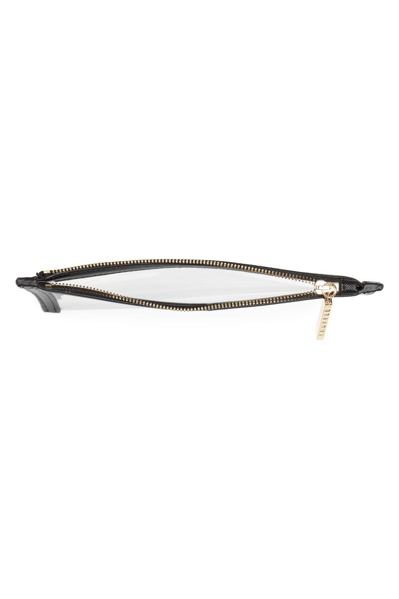 Mini Clarity Clutch, Alternate, color, BLACK